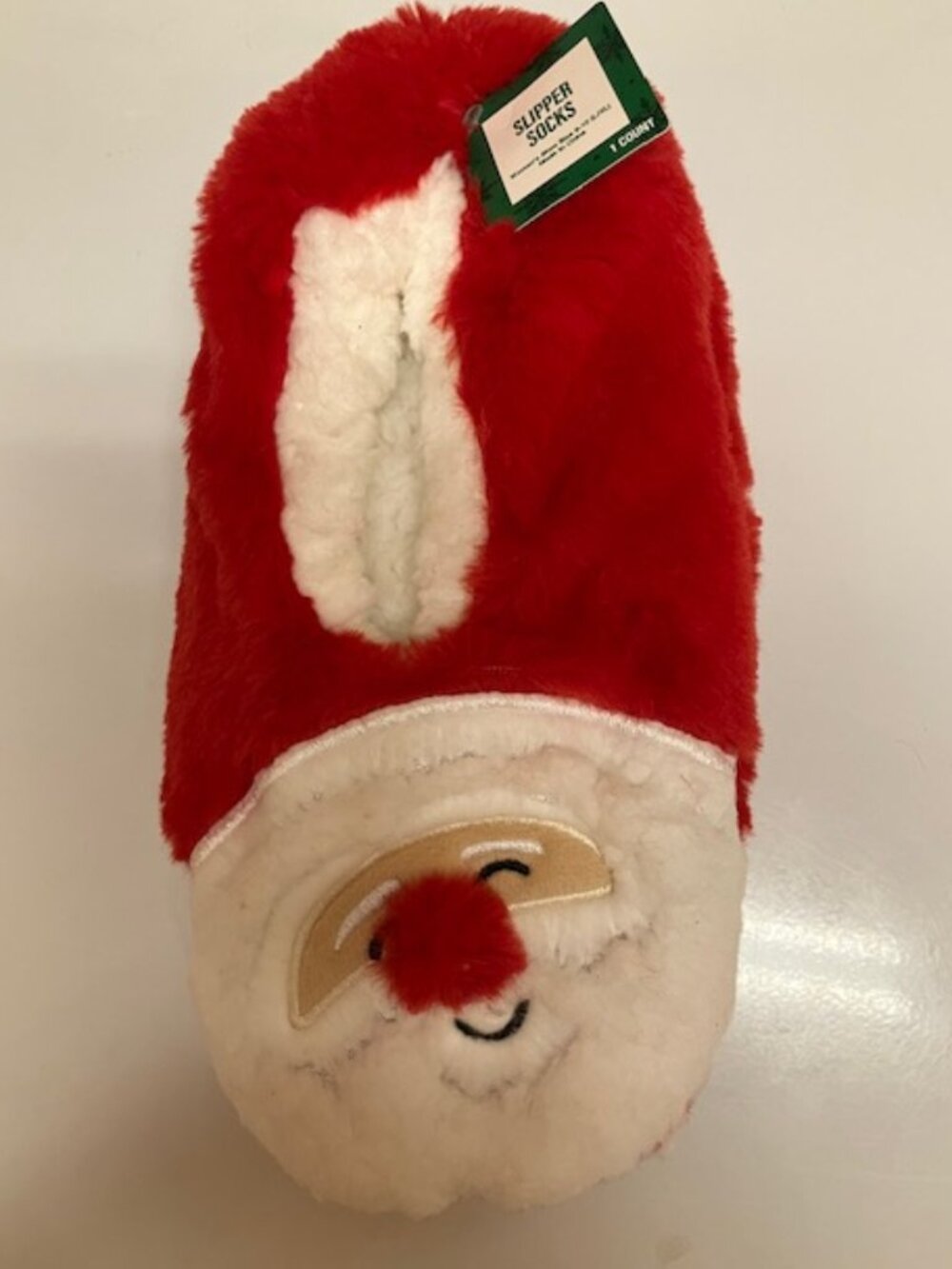 Warm and Cozy Santa slipper socks NWT